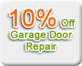 10% off garage door repair